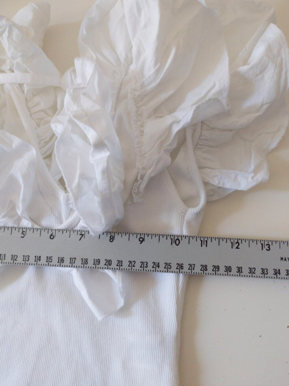 Zara Ruffled Bodysuit Size Medium - Picture 7 of 8